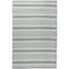 Ib Laursen gulvtæppe stribet grå recycled plastik 120 x 180 cm