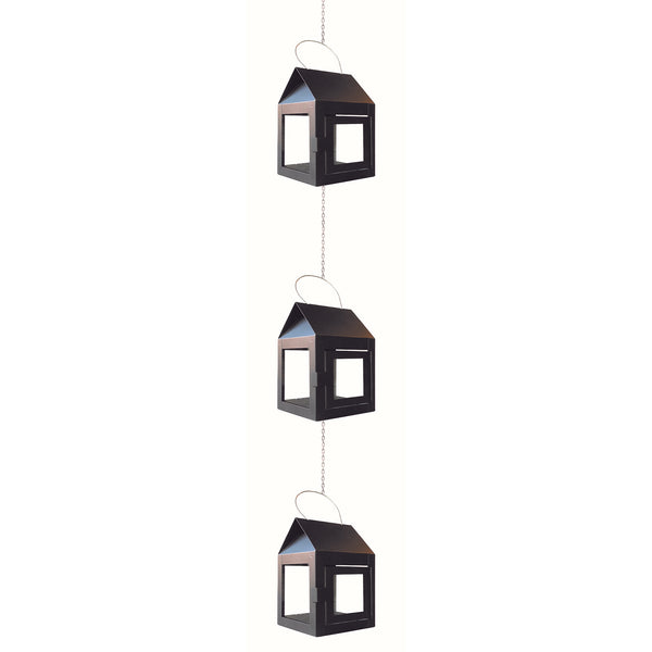 3 hængende sorte Lanterne 12 cm fra A2 living
