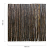 Bambus læhegn 180x180 cm mørkt